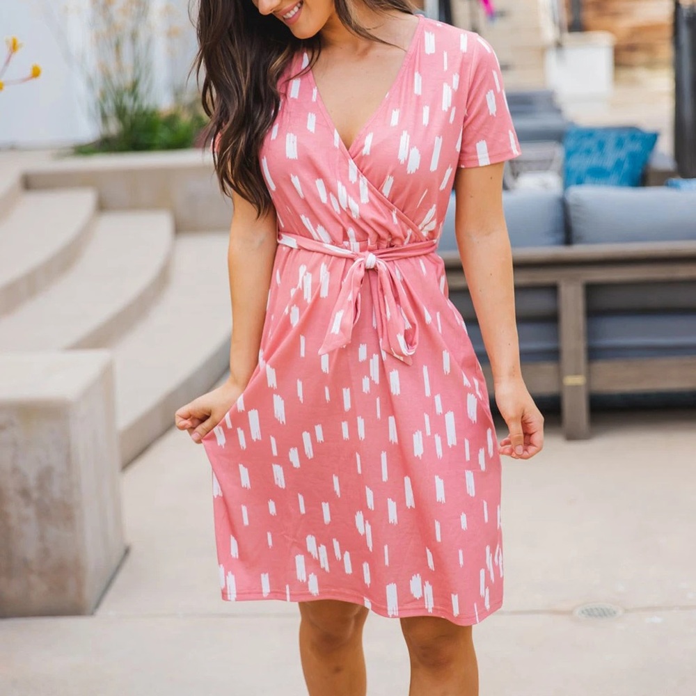 Tickled Teal Berkeley Wrap Dress